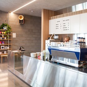 Inside the Kensington roastery.