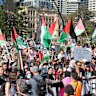 Brisbane’s march for Palestine.