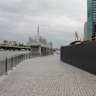 Riverwalk reopening in Brisbane CBD. 