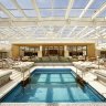 Viking’s heated pool with its retractable dome roof allowing for trans-seasonal dips.