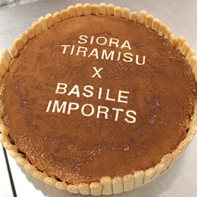 Tiramisu cake in collaboration with Basile Imports.