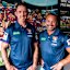 Members of the 1997 premiership winning Newcastle Knights team Stephen Crowe and Robbie O’Davis.