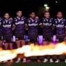 Melbourne Storm on Anzac Day. 