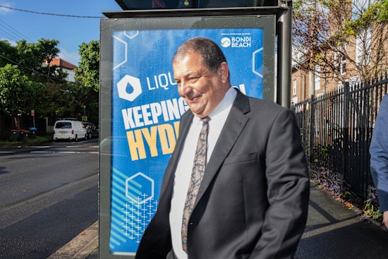 Merivale VIP Matthew Palavidis arriving at Waverley local court on Friday