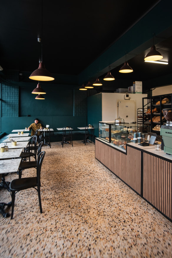 Inside the Yarraville bakery.