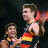Thilthorpe leads Crows to Showdown win; Blues benefit from controversial free; injured Cameron sidelined