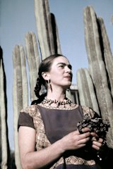 Elisa adores everything about   Frida Kahloâ€™s look, from her hair   to her embroidered dresses.
