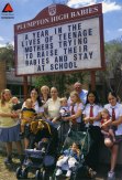 Glenn Sargeant with pupils and their babies in Plumpton High Babies.
