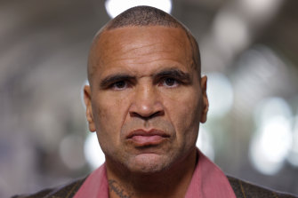 Former boxer Anthony Mundine. 