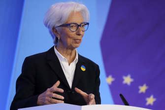 European Central Bank president Christine Lagarde.