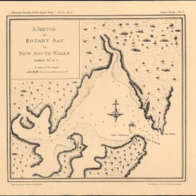 A sketch of Botany Bay from Cook's charts.