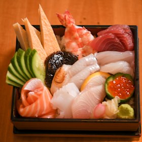 Kenzan's delicious and visually excellent sushi box.