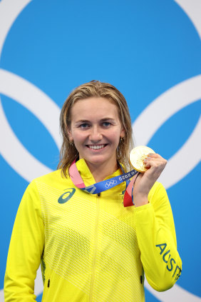 Ariarne Titmus claimed her second gold with victory in the 200 metres freestyle.