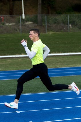 Solomon training in Sydney ahead of the Commonwealth Games.