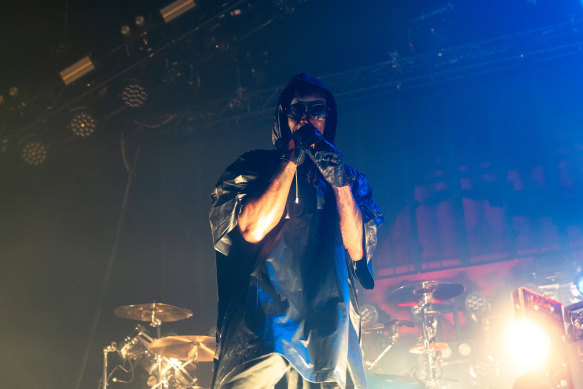 The Prodigy perform at Rod Laver Arena on February 18.