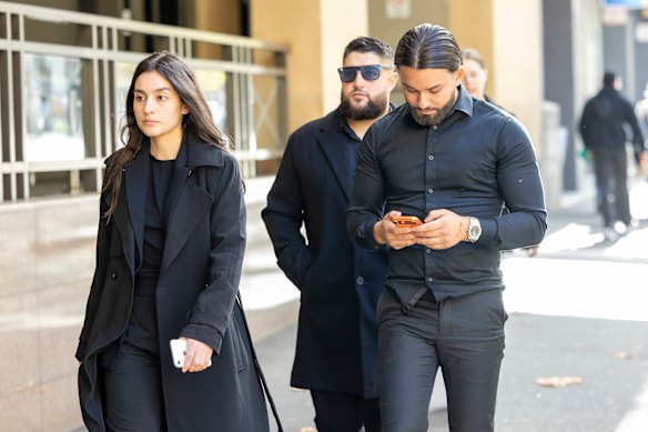 The accused woman’s sister Aisha attends court with family in support of Zeinab Ahmad.