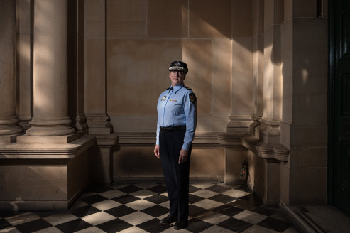 Sheriff of NSW Tracey Hall at Sydney Town Hall. 