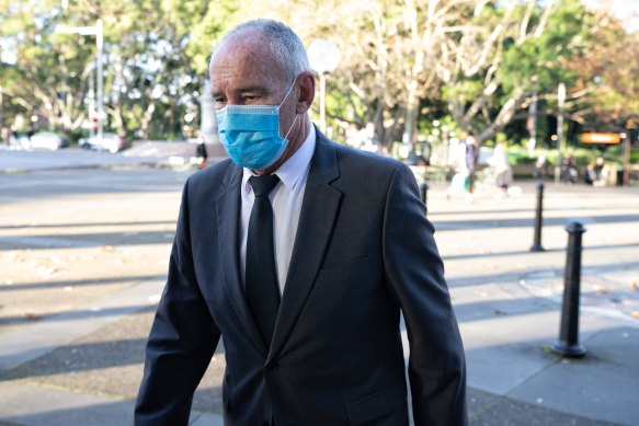 Chris Dawson outside the NSW Supreme Court this week.