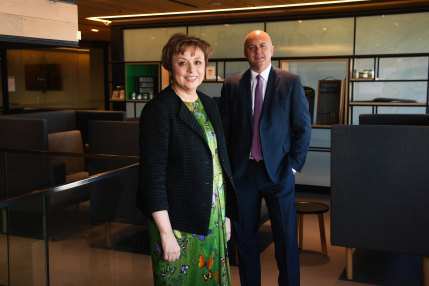 Boral chairman Kathryn Fagg and chief executive Zlatko Todorcevski. 