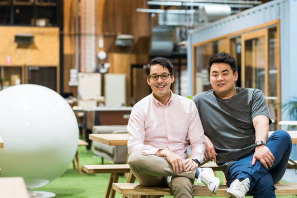 Commons co-founders Cliff Ho (left) and Tom Ye in 2017.