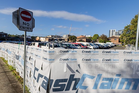 Crash Claim’s Loftus Crescent car park. 