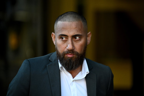 Ratu Meli Bainimarama leaves Parramatta Local Court in June.