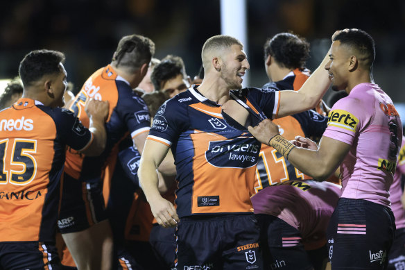 Tempers flared when the Wests Tigers and Panthers last met.