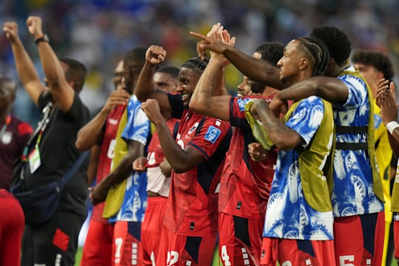 Cape Verde celebrate.