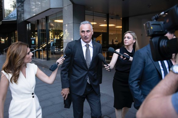 Drummoyne MP John Sidoti leaving ICAC last week.