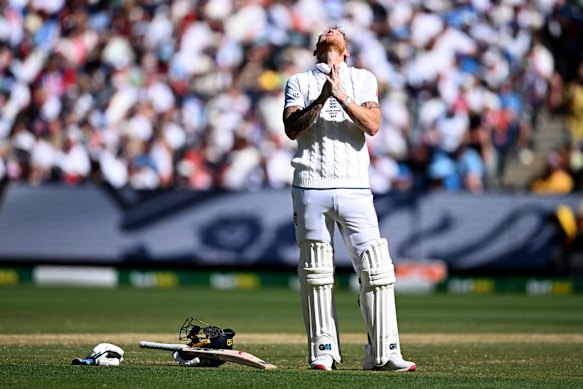 Ben Stokes prays for a Boxing Day miracle.