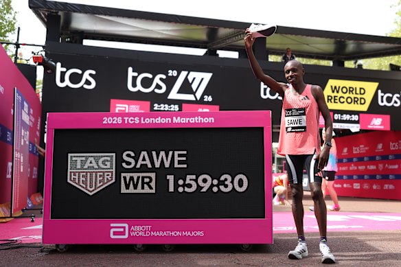 Kenya’s Sabastian Sawe has broken new ground in the men’s marathon.