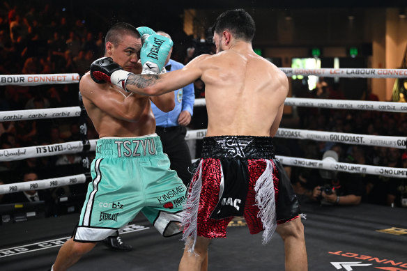 Brian Mendoza was a worthy opponent, but Tim Tszyu prevailed.