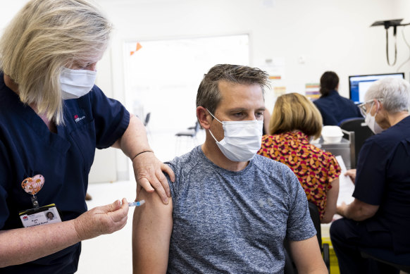 NSW Health Minister Ryan Park received his flu shot at Sydney’s Royal North Shore Hospital last week.