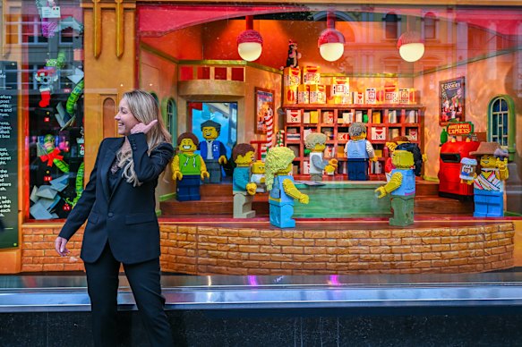 Olivia Wirth, executive chair and chief executive of the Myer Group, at the Christmas windows unveiling.