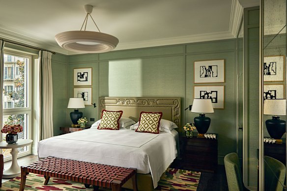 Our deluxe room is compact but supremely comfortable.