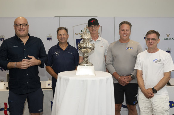 Contenders for overall winner (L-R) Max Klink, Sam Haynes, Marc Michel, Anthony Johnston and Simon Torvaldsen.