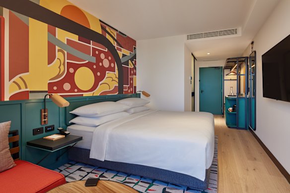 Veja Quarto King, título do Hyatt Central Sydney.