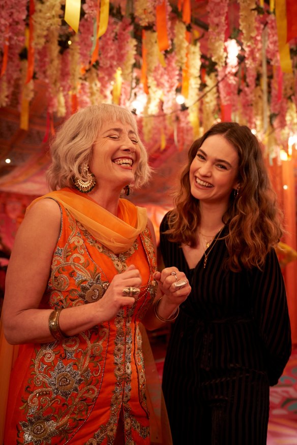 Emma Thompson and Lily James star in the new romantic comedy, What’s Love Got to Do With It?