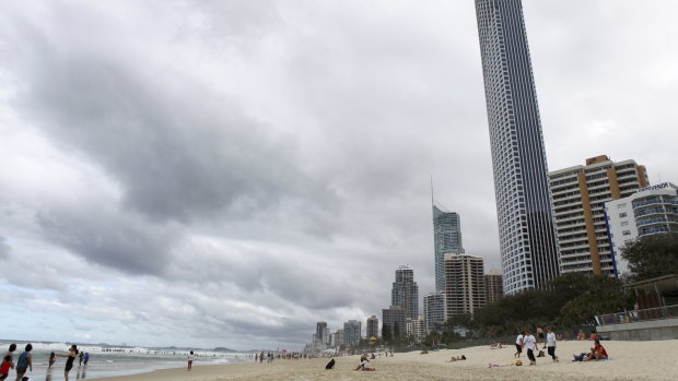 The long weekend was expected to be cut short for beach-goers as temperatures drop and rain moves in.