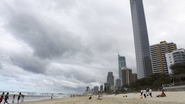 The severe storm hit the Gold Coast and Scenic Rim, but was expected to fall short of Brisbane.