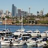 The plan to expand the marina opposite Cockatoo Island would allow double the number of vessels to moor.