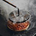 Smoked tonka bean creme brulee.
