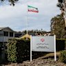 The Iranian embassy in Canberra, where diplomat Mohammad Pournajaf worked.