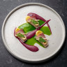Hamachi Sumac Sashimi at Moonrise.