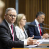 Prime Minister Anthony Albanese, Premier of Victoria Jacinta Allan and SA Premier Peter Malinauskas.