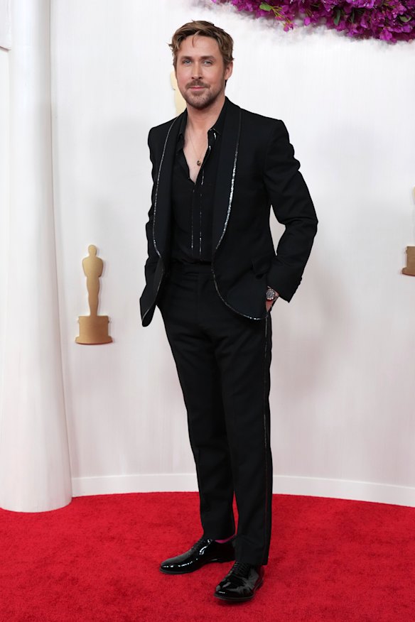 Ryan Gosling in Gucci.