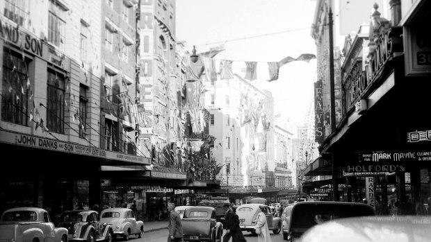 Another Sydney street scene on June 2, 1953.