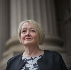 Shadow treasurer Louise Staley has been asking why there are no “visuals” of the stairs where the Premier fell.