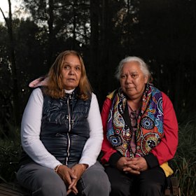 Jenny Thomsen (right) has found support through the NSW/ACT Stolen Generations Council, of which June Christian is program coordinator.