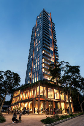 ULTRA Building Co is building a 27-level apartment high-rise, The Bryson, with an end value of $200 million.